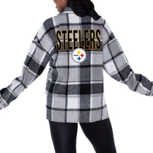 PITTSBURGH STEELERS FIELDSIDE FUN JENKINS PLAID OVERSHIRT