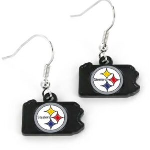 PITTSBURGH STEELERS STATE DESIGN WOMENS EARRINGS