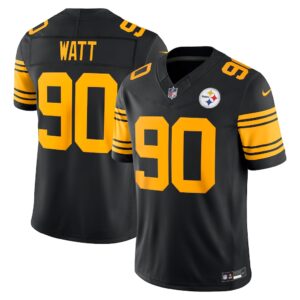 T.J. Watt Pittsburgh Steelers Nike Color Rush Vapor F.U.S.E. Stitched Limited Jersey - Black