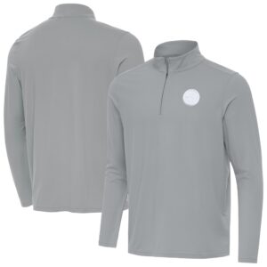 Pittsburgh Steelers Men's Antigua Intent Quarter-Zip Jacket - Gray Clothing #95