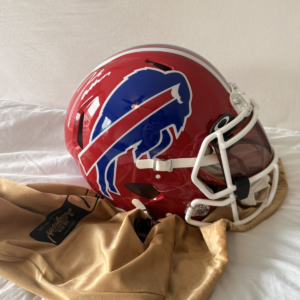 Josh Allen Autographed Buffalo Bills Authentic Throwback Helmet Visor Beckett