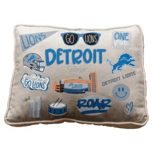 Detroit Lions Pegasus 19" Loco Fan Canvas Décor Pillow