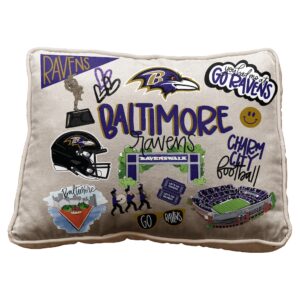 Baltimore Ravens Pegasus 19" Loco Fan Canvas Décor Pillow