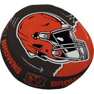 Cleveland Browns Split Helmet Circle Plushlete Pillow