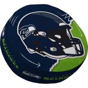 Seattle Seahawks Split Helmet Circle Plushlete Pillow