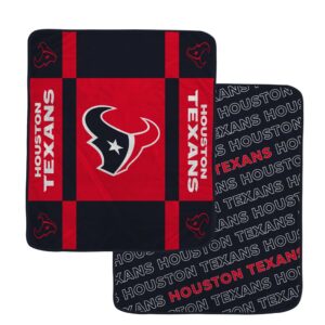 Houston Texans Pegasus 60” x 70” Reverse Block Wordmark Double-Sided Blanket