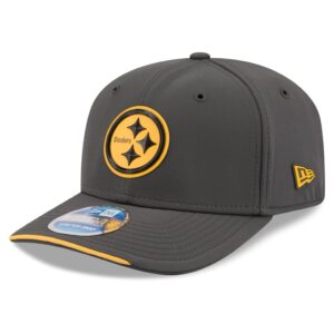 Pittsburgh Steelers New Era 2026 Sideline Cold Weather 9SEVENTY Adjustable Hat - Charcoal