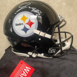 Pittsburgh Steelers Jaylen Warren authentic autographed full size helmet