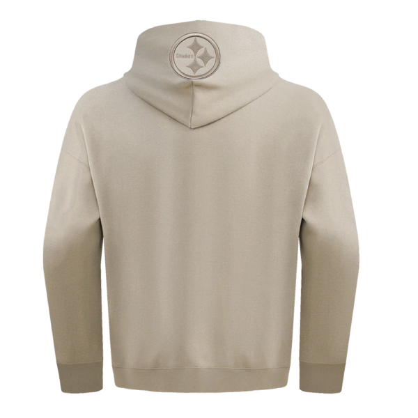 PITTSBURGH STEELERS PRO STANDARD NEUTRAL DROP SHOULDER FLEECE PULLOVER HOODIE - Image 2