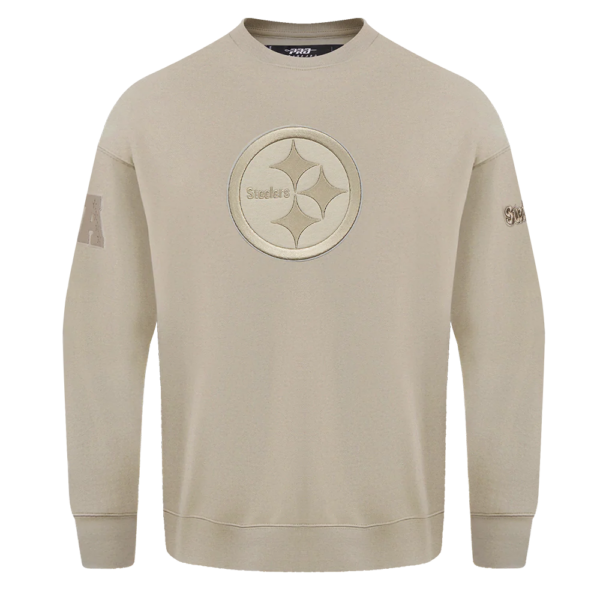 PITTSBURGH STEELERS PRO STANDARD NEUTRAL DROP SHOULDER FLEECE CREWNECK - Image 2