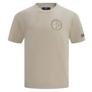 PITTSBURGH STEELERS PRO STANDARD NEUTRAL COTTON JERSEY DROP SHOULDER TEE