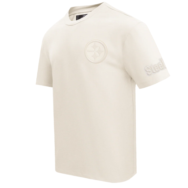 PITTSBURGH STEELERS NEUTRAL DROP SHOULDER MEN'S TEE - Image 3
