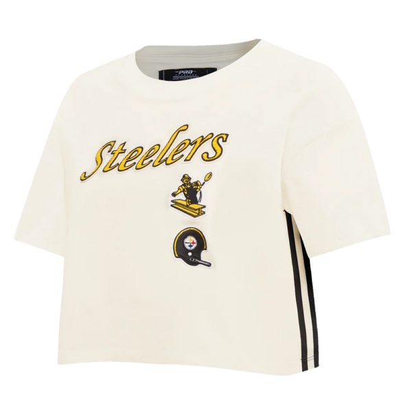 PITTSBURGH STEELERS PRO STANDARD RETRO CLASSIC WOMEN'S BOXY TEE - Image 3