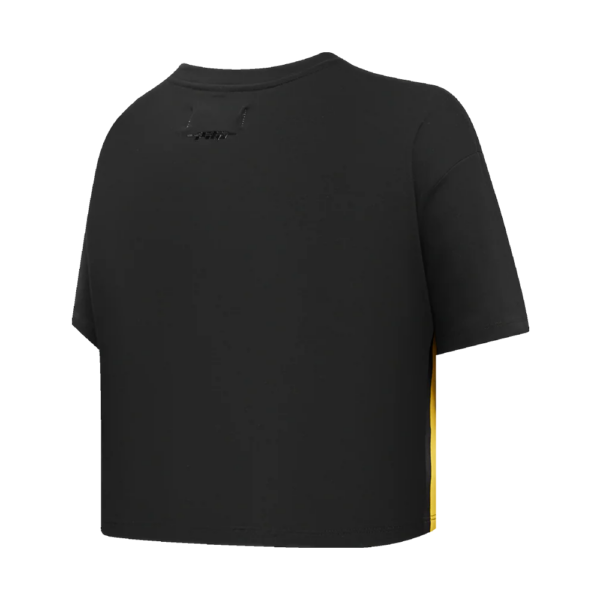 PITTSBURGH STEELERS PRO STANDARD BLK RETRO CLASSIC WOMEN'S BOXY TEE - Image 5