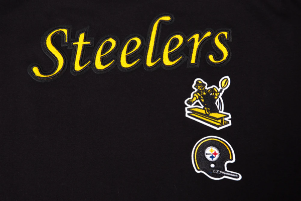 PITTSBURGH STEELERS PRO STANDARD BLK RETRO CLASSIC WOMEN'S BOXY TEE - Image 6