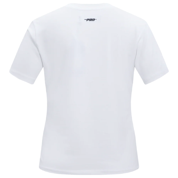 PITTSBURGH STEELERS PRO STANDARD WHITE CLASSIC SHORT SLEEVE WOMEN'S SINGLE JERSEY SLIM FIT TEE - Image 4