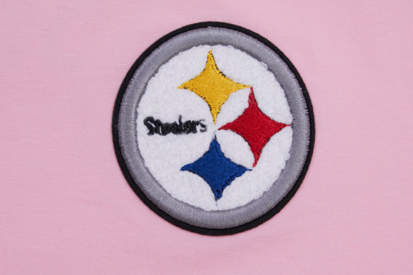 PITTSBURGH STEELERS PRO STANDARD PINK CLASSIC WOMEN'S SINGLE JERSEY BOXY TEE - Image 7
