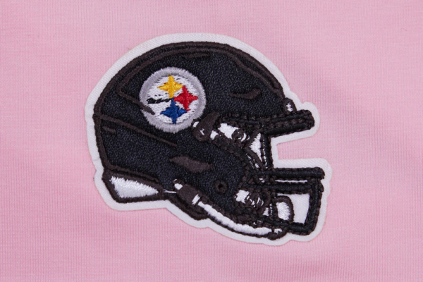 PITTSBURGH STEELERS PRO STANDARD PINK CLASSIC WOMEN'S SINGLE JERSEY BOXY TEE - Image 8