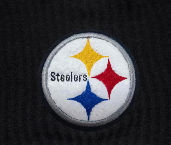 PITTSBURGH STEELERS PRO STANDARD BLK CLASSIC WOMEN'S SINGLE JERSEY BOXY TEE - Image 7