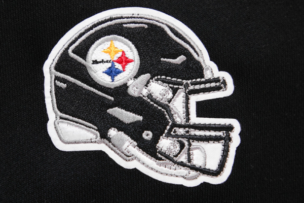 PITTSBURGH STEELERS PRO STANDARD BLK CLASSIC WOMEN'S FLEECE CREWNECK - Image 6