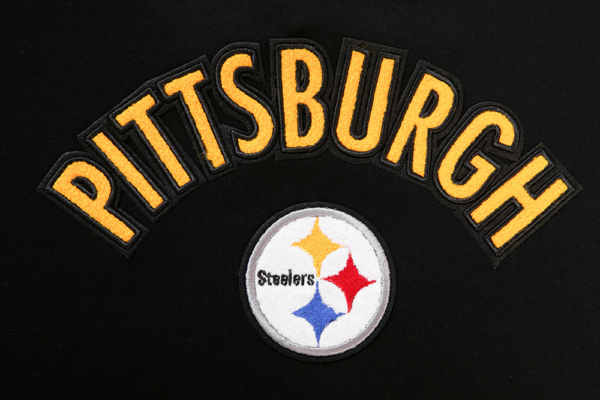 PITTSBURGH STEELERS PRO STANDARD BLK CLASSIC WOMEN'S FLEECE CREWNECK - Image 8