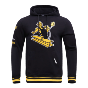 PITTSBURGH STEELERS PRO STANDARD BLK RETRO CLASSIC MEN'S HOODIE