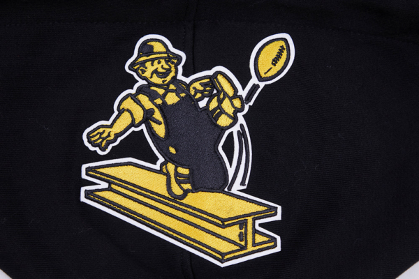 PITTSBURGH STEELERS PRO STANDARD BLK RETRO CLASSIC MEN'S HOODIE - Image 9