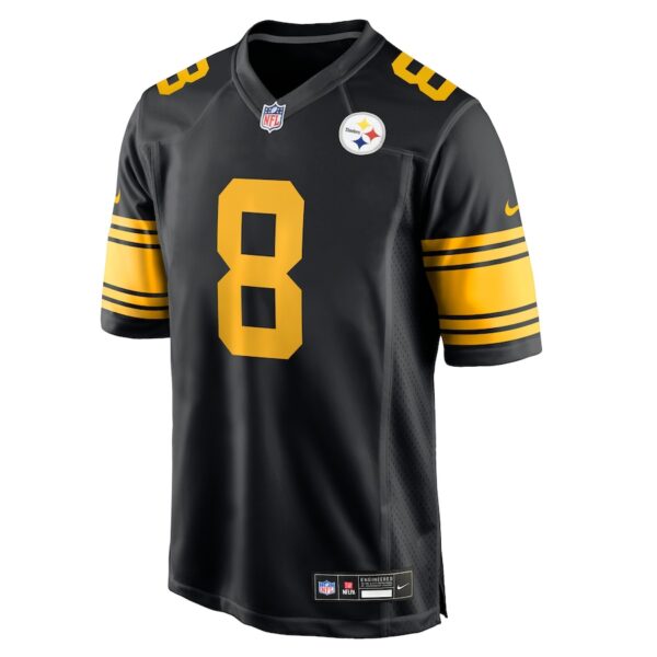 Aaron Rodgers Pittsburgh Steelers Nike Color Rush Game Jersey - Black - Image 3