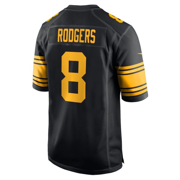 Aaron Rodgers Pittsburgh Steelers Nike Color Rush Game Jersey - Black - Image 4