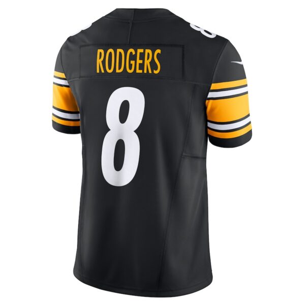 Aaron Rodgers Pittsburgh Steelers Nike Team Vapor F.U.S.E. Limited Jersey - Black - Image 4