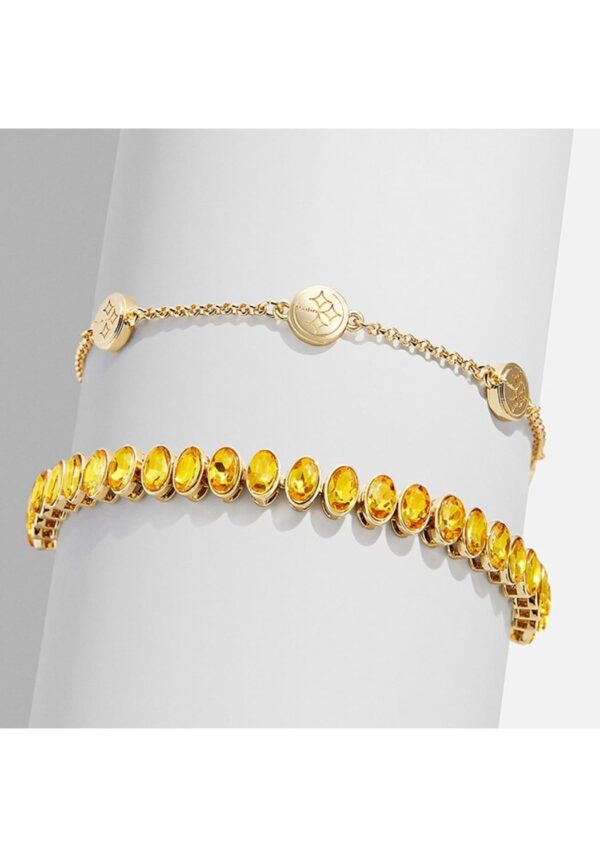 BAUBLEBAR PITTSBURGH STEELERS TENNIS WOMENS BRACELET - Image 2