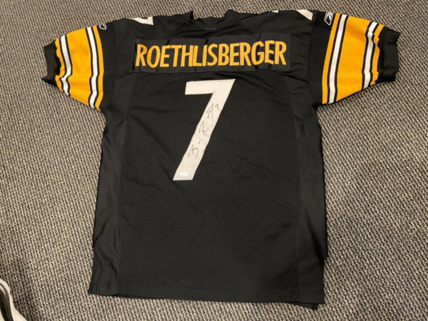 BEN ROETHLISBERGER #7 PITTSBURGH STEELERS SIGNED REEBOK JERSEY JSA