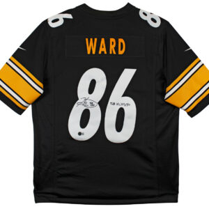 Steelers Hines Ward "SB XL MVP" Signed Black Nike Limited Jersey BAS Witnessed