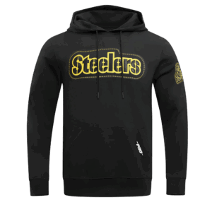 PITTSBURGH STEELERS PRO STANDARD DIY PICK STITCH MEN'S DOUBLE KNIT PULLOVER HOODIE