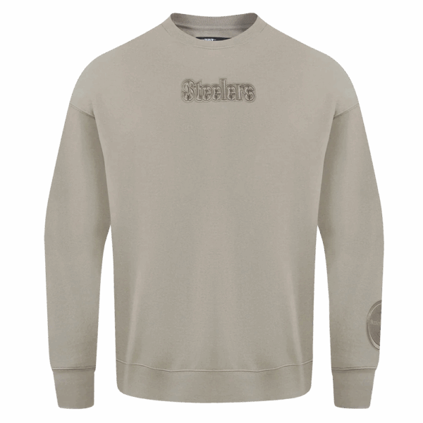 PITTSBURGH STEELERS PRO STANDARD WINGSPAN MEN'S DROP SHOULDER FLEECE CREWNECK - Image 2
