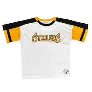 Pittsburgh Steelers G-III FOR HER Womens Color Block Rhinestone Top