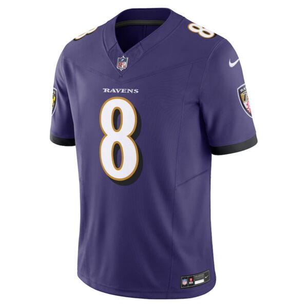 Lamar Jackson Baltimore Ravens Nike Vapor F.U.S.E. Limited Jersey - Purple - Image 3
