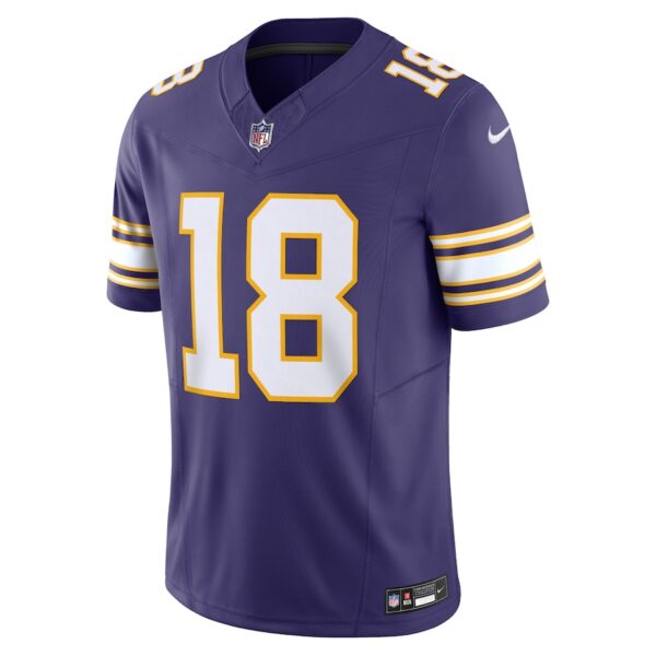 Justin Jefferson Minnesota Vikings Nike Vapor F.U.S.E. Limited Jersey - Purple - Image 4