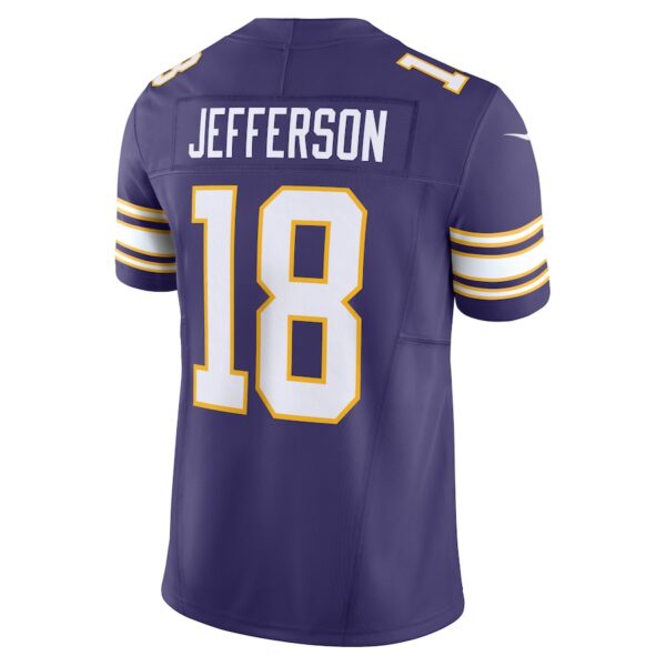 Justin Jefferson Minnesota Vikings Nike Vapor F.U.S.E. Limited Jersey - Purple - Image 3
