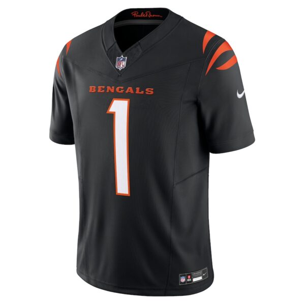 Ja'Marr Chase Cincinnati Bengals Nike Vapor F.U.S.E. Limited Jersey - Black - Image 3
