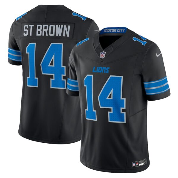 Amon-Ra St. Brown Detroit Lions Nike 2nd Alternate Vapor F.U.S.E. Limited Jersey - Black - Image 2
