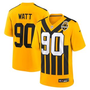 T.J. Watt Pittsburgh Steelers Nike Alternate 1933 Throwback Game Jersey - Gold