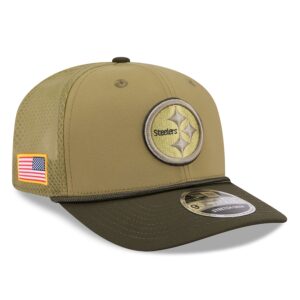 Pittsburgh Steelers New Era 2025 Salute to Service 9SEVENTY Adjustable Hat - Green