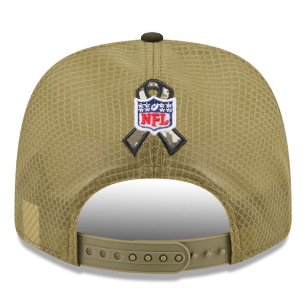 Pittsburgh Steelers New Era 2025 Salute to Service 9SEVENTY Adjustable Hat - Green - Image 5