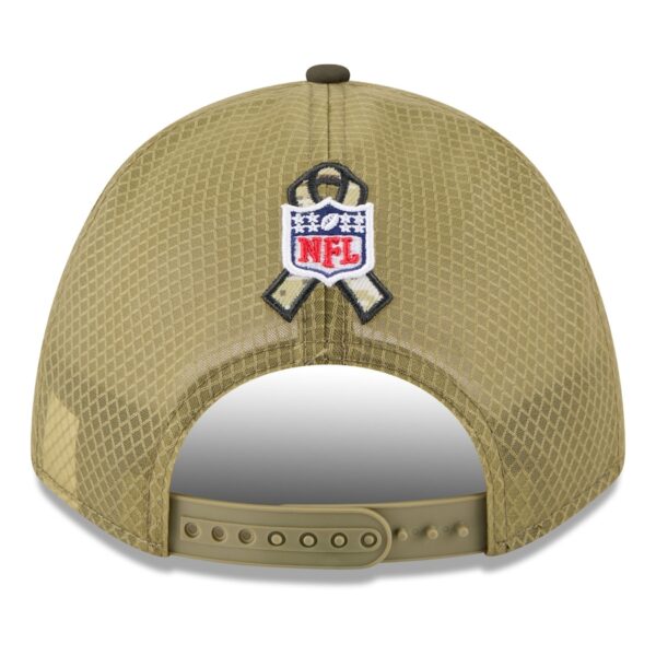 Pittsburgh Steelers New Era 2025 Salute to Service 9FORTY A-Frame M-Crown Adjustable Hat - Green - Image 5