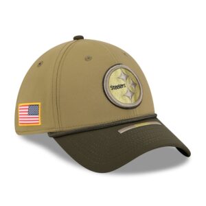 Pittsburgh Steelers New Era 2025 Salute to Service 39THIRTY Flex Hat - Green
