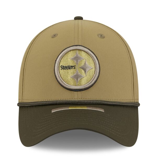Pittsburgh Steelers New Era 2025 Salute to Service 39THIRTY Flex Hat - Green - Image 3