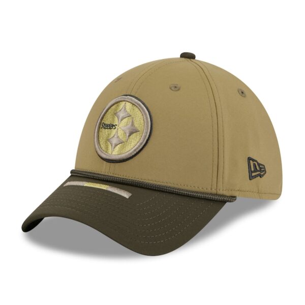 Pittsburgh Steelers New Era 2025 Salute to Service 39THIRTY Flex Hat - Green - Image 4