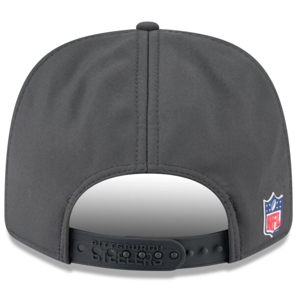 Pittsburgh Steelers New Era 2025 Sideline Cold Weather 9SEVENTY Adjustable Hat - Charcoal - Image 5