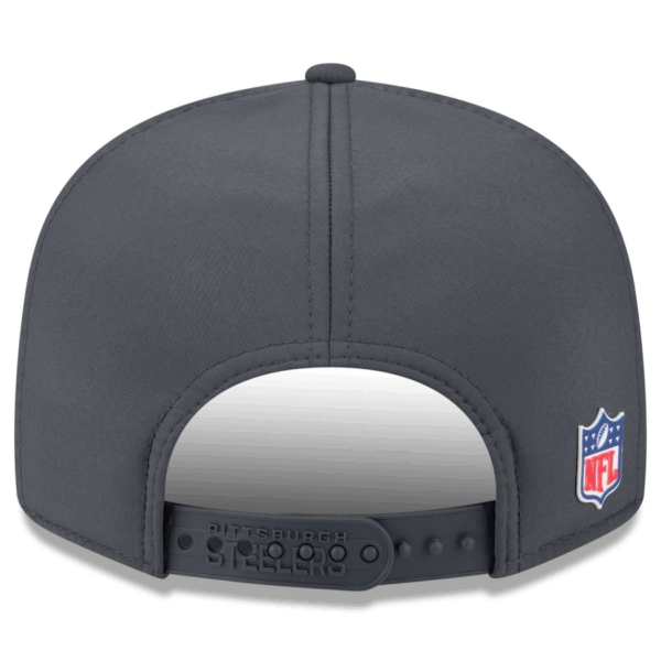 Pittsburgh Steelers New Era 2025 Sideline Cold Weather Split Panel 9FIFTY Snapback Hat - Charcoal - Image 5